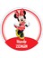 Okul Etiketi Kalem Defter Etiketi, Minnie Mouse Etiketi - 100 Adet 3cm Opak Sticker 1