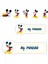 Okul Etiketi Kalem Defter Etiketi, Mickey Mouse Etiketi - 194 Adet Opak Sticker 1