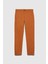 Slim Fit Vintage Efekt Chino Pantolon Erkek Kahverengi T-Shirt - 323A4DM6SF02Y 2