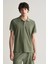 Erkek Yeşil Regular Fit Logolu Polo 2