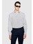 %100 Koton Desenli Poplin Gömlek Erkek Gri Gömlek - 323A597RSQ02S 1