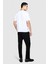 %100 Koton El Baskılı T-Shirt Erkek Beyaz T-Shirt - 323A3096S1030 5