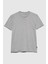%100 Koton Slim Fit Düğme Detayli Slub T-Shirt Erkek Siyah T-Shirt - 323A3YR7S1009 3