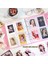 Bordo Tarzı 25,5 cm x 19,7 cm Mınkys Yeni Sevimli Kalp Binder Fotoğraf Kartları Stickerlar Toplama Kitabı 4 Halkalı Küçük Kartlar Saklama Kitabı Iki Taraf Cep Torba (Yurt Dışından) 4