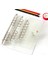 Şeffaf Kapak Stili A5 45 Sayfa A5 A6A7 Spiral Defter Yedek Iç Sayfa Haftalık Aylık Yapılacaklar Satır Nokta Izgara Iç Kağıt Ofis Malzemeleri (Yurt Dışından) 1