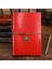 Kırmızı Stil Orta 130X185MM Retro Spiral Defter Günlük Not Defteri Vintage Korsan Çapalar Pu Deri Not Defteri Değiştirilebilir Kırtasiye Hediye Seyahatçi Günlüğü (Yurt Dışından) 1