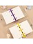 Kare 80 Yaprak Stili Mini Sevimli Şeffaf 3 Halkalı Mini Spiral Defter Öğrenci Taşınabilir El Kitabı Halkalı Cüzdan Kawaool Malzemeler Kırtasiye (Yurt Dışından) 3
