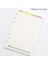 Finans Hesabı Stili A5 Filofax Günlük Planlayıcı Iç Sayfaları Yedek Ofis Aksesuarı A5 A6 Spiral Defter Dolgu Kağıdı (Yurt Dışından) 1