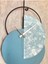 Muyika Madeco Metal 68 x 31 cm Dekoratif Duvar Saati (Mavi Beyaz) 3