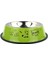 Çizgi Film Yeşil Stili S 18CM Kedi Köpek Paslanmaz Çelik Renkli Kişiselleştirilmiş Evcil Hayvan Mama Kabı Kaymaz Dayanıklı Evcil Hayvan Kasesi Su Kasesi (Yurt Dışından) 1