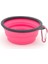 Pembe Tarzı 350ML Silikon Köpek ve Kedi Kasesi Karabina ile Katlanabilir Seyahat Kasesi Beslenme Su Kabı Evcil Hayvan Aksesuarları (Yurt Dışından) 1