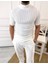 Tişört Yarım Boğazlı Tişört Nefes Alabilen Terletmez Pamuklu Tshirt Slim Fit T-Shirt 2