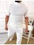 Tişört Yarım Boğazlı Tişört Nefes Alabilen Terletmez Pamuklu Tshirt Slim Fit T-Shirt 4