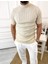 Tişört Yarım Boğazlı Tişört Nefes Alabilen Terletmez Pamuklu Tshirt Slim Fit T-Shirt 2