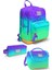 3'lü Okul Çanta Seti Mor Lila Renk Geçişli Ergonomik Tasarım 18 Litre 1