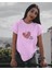 I Love Pets Tasarım Relaxed Fit Kadın Önü Baskılı Tişört 3