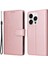 iPhone 14 Pro Için Kılıf Anti-Düşme Pu Deri Standı Manyetik Tokalı Flip Telefon Kapağı-Gül Altın (Yurt Dışından) 1