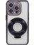 iPhone 12 Pro Max Için Tpu Kılıf Rhinestones Lens Çerçeve Halkası Kickstand Telefon Kapağı-Siyah (Yurt Dışından) 1