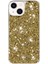 iPhone 15 Plus Kapak Epoksi Işıltılı Toz Telefon Kabuğu Tpu Telefon Kılıfı-Altın (Yurt Dışından) 1