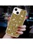 iPhone 15 Plus Kapak Epoksi Işıltılı Toz Telefon Kabuğu Tpu Telefon Kılıfı-Altın (Yurt Dışından) 4