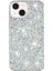 iPhone 15 Plus Kapak Epoksi Işıltılı Toz Telefon Kabuğu Tpu Telefon Kılıfı-Beyaz (Yurt Dışından) 1