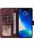 iPhone 13 Pro Için Kılıf Kart Yuvaları Cüzdan Pu Deri Folyo Flip Telefon Kapağı-Şarap Kırmızısı (Yurt Dışından) 3