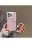 iPhone 14 Pro Kılıf Için Bilek Kayışı Lazer Etkisi Pc+Tpu Inciler Kalp Dekor Telefon Koruyucu-Şeffaf (Yurt Dışından) 3