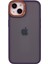 iPhone 14 Plus Telefon Kılıfı Için Darbeye Dayanıklı Pc+Tpu Metal Kamera Halkası Kabuk-Mor (Yurt Dışından) 3