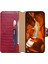 iPhone Xs Max Için Deri Kılıf Timsah Dokulu Telefon Kılıfı Cüzdan Standlı-Kırmızı (Yurt Dışından) 2