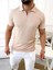 Tişört Nefes Alabilen Terletmez Yumuşak Dokulu T-Shirt Polo Yaka Fermuarlı Likralı Tshirt 4
