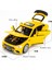 Model Araba 1/32 Benz Amg GT63 Alaşım Döküm Koleksiyon Geri Çekin Oyuncak Araba Işık ve Ses ile Oyuncak Araç Yetişkin Erkekler Için Doğum Günü Hediyesi (Sarı) (Yurt Dışından) 2