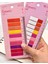 2’li Şeffaf Pet Indeks Seti 10 Renkli Cetvelli Romantic Tam ve Yarım Renkli / Index Sticker / Postit 1