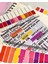 2’li Şeffaf Pet Indeks Seti 10 Renkli Cetvelli Romantic Tam ve Yarım Renkli / Index Sticker / Postit 2