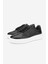 Cess Erkek Siyah Floter Deri Sneakers & Spor Ayakkabı 04 2509 Erk Ayk Y24 5