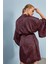 Kol Detaylı Bordo Kimono 3