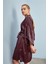 Kol Detaylı Bordo Kimono 4