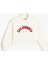 Crop Oversize Kolej Sweatshirt Dik Yaka Şardonlu 1
