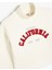 Crop Oversize Kolej Sweatshirt Dik Yaka Şardonlu 3