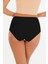 Kadın Yüksek Bel Lazer Kesim (Beli Lastikli) 5li Külot Set - KTS2035 -5SİYAH 5
