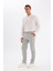 Jogger Yazlık Kumaş Pantolon Her Yöne Esneyen Düğmeli Basic Düz Cepli Düz Paça T6317AZ24SP 5