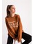 Kahverengi Oversize Sweatshirt 2