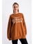 Kahverengi Oversize Sweatshirt 3