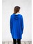 Kapüşonlu Saks Tunik 4