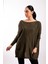 Haki Oversize Çift Cepli Tunik 1