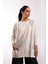 Ekru Oversize Çift Cepli Tunik 1