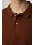 Erkek Slim Fit Dar Kesim Pamuklu Yumuşak Dokulu Serin Tutan Kumaş Düz Pike Polo Yaka Tişört 3