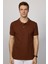 Erkek Slim Fit Dar Kesim Pamuklu Yumuşak Dokulu Serin Tutan Kumaş Düz Pike Polo Yaka Tişört 4