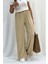Kadın Yüksel Bel Bol Paça Bürümcük Cepli Palazzo Pantolon 2