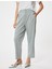 Kumaş Pantolon Crop Paça Cepli Pile Detaylı 3