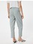 Kumaş Pantolon Crop Paça Cepli Pile Detaylı 4